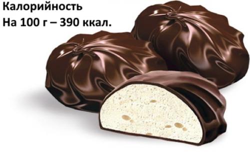 Каков состав зефира в шоколаде, и подходит ли он для диеты. Зефир в шоколаде: состав, калорийность 1 шт. рецепт ПП
