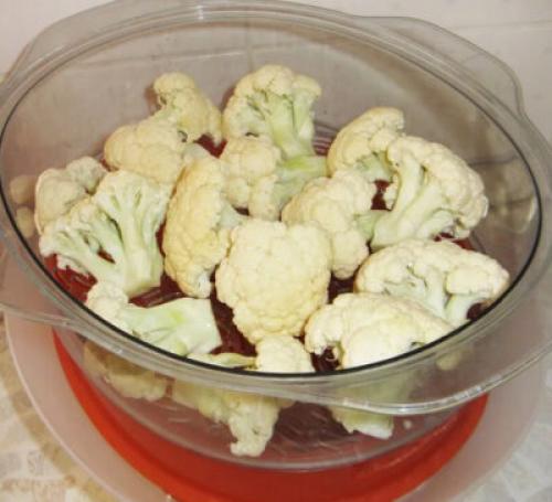 Цветная капуста на пару в кастрюле. Сколько варить цветную капусту: до готовности или аль денте