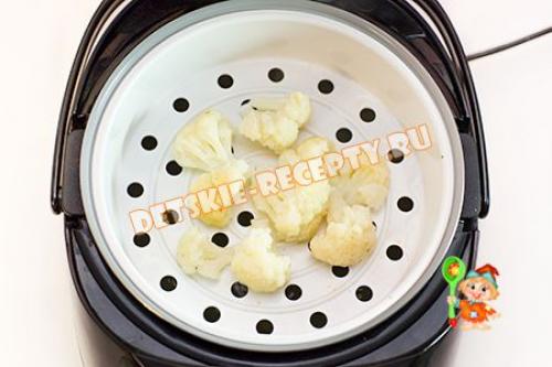 Цветная капуста на пару для прикорма. Цветная капуста в мультиварке для грудничка