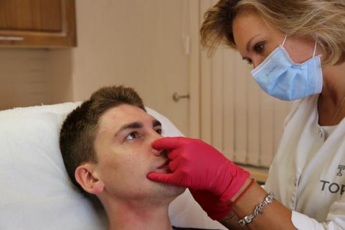 Лоб ботокс до и после. Мимические морщины на лбу (ботокс в лоб) 04