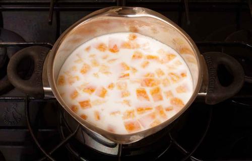 Диетическая каша из тыквы с рисом. Как приготовить рисовую кашу с тыквой в кастрюле на плите — рецепт молочной рисовой каши с тыквой с пошаговыми фото