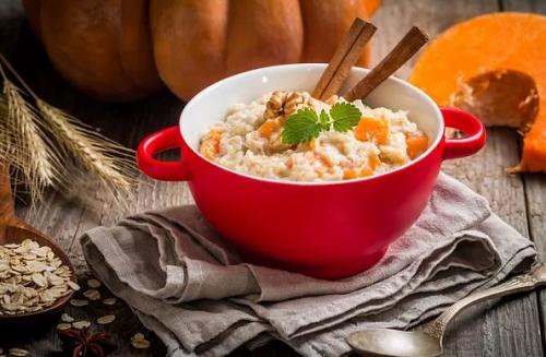 Каша из тыквы с овсянкой. Овсяная каша с тыквой на воде