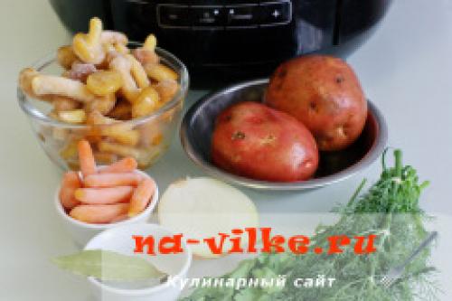 Можно ли использовать мультиварку для варки опят. Ингредиенты: